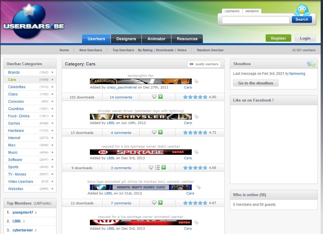 UserBar , scegli le tue User Bar gratis - BisonTech.